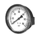 Dry utility gauge